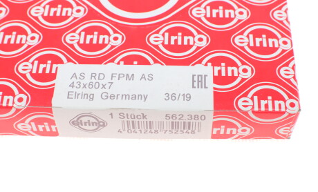 Фото 4 - Сальник коленвала ELRING 562.380 (562380)