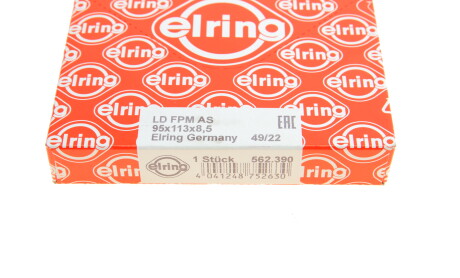 Фото 5 - Сальник коленвала ELRING 562.390 (562390)