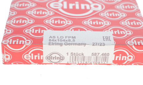 Фото 3 - Сальник коленвала ELRING 587.460 (587460)