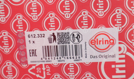 Фото 2 - Прокладка ГБЦ головки блока ELRING 612.332 (612332)