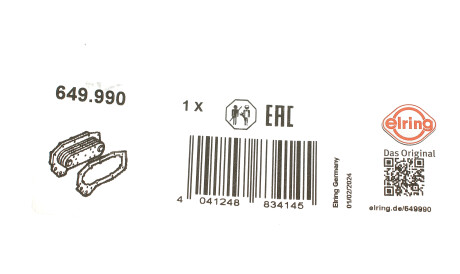 Фото 2 - Прокладка ГБК блока циліндрів ELRING 649.990