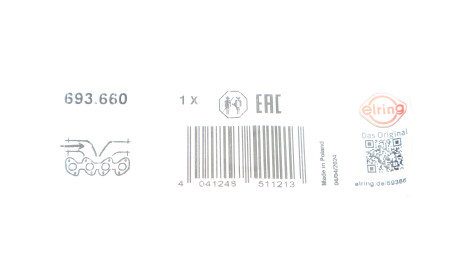 Фото 2 - Прокладка впускного колектора ELRING 693.660 (693660)