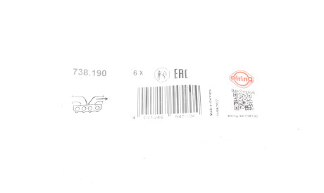 Фото 2 - Прокладка выпускного коллектора ELRING 738.190 (738190)