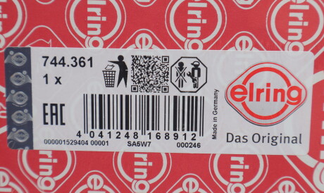 Фото 2 - Прокладка ГБК блока циліндрів ELRING 744.361 (744361)