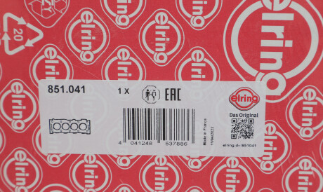 Фото 2 - Прокладка ГБЦ головки блока ELRING 851.041 (851041)