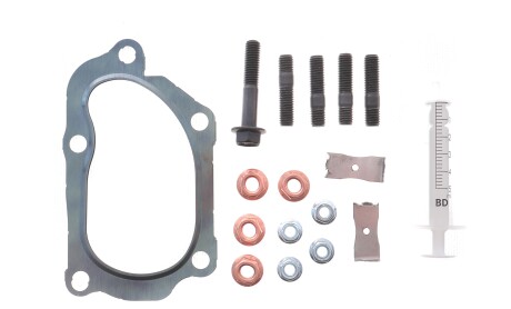 Монтажний комплект турбіни (з прокладками) (з ущільненнями) MAN TGE VW CALIFORNIA T6 CAMPER, CRAFTER, GRAND CALIFORNIA CAMPER, MULTIVAN T6, TRANSPORTER T6, TRANSPORTER T6 / CARAVELLE T6 2.0D 06.15- - ((03N198052D, 03N198052E)) ELRING 934010