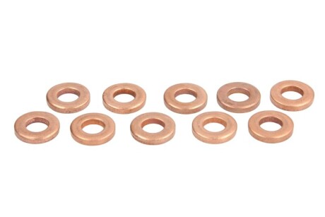 Підкладка інжектора VDO PSA ціна за 10 шт (внутрішній діаметр 7,5мм, зовнішній діаметр 15мм, товщина 2,5мм) VOLVO C30, S40 II, S60 II, S80 II, V40, V50, V60 I, V70 III 1.6D/2.2D/2.3D 04.06- - ENGITECH ENT250153