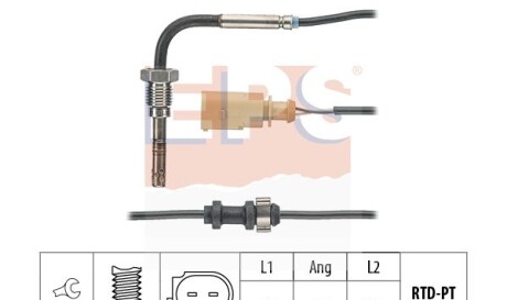 Vw датчик температуры ог polo audi, skoda, 1,2-1,6tdi - (03G906088AF, 03L906088HL) EPS 1.220.019