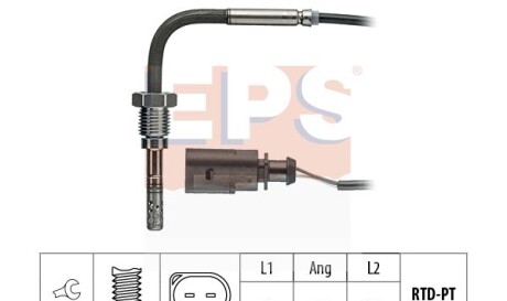 Датчик температури випускнх газів VAG A6 3.0TDI 04-/Q7 3.0TDI 06-/Toureg 3.0TDI 07- - EPS 1.220.036