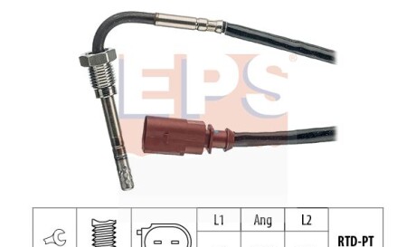 Датчик температури відпрацьованих газів до сажевого фільтра VW Transporter 2.0TDI 09- - (03K906088A, 03L906088DF, 03L906088DP) EPS 1.220.048