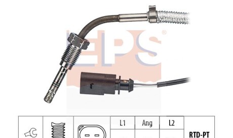 Датчик температури випускних газів Skoda Fabia II 1.4TDi 07-10/VW Polo 1.4TDi 01-09 - EPS 1.220.099