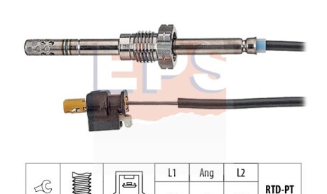 Датчик температури випускнх газів MB C (W203, S203), E (W211, S211)/Viano 03- /Vito 03- - EPS 1.220.153