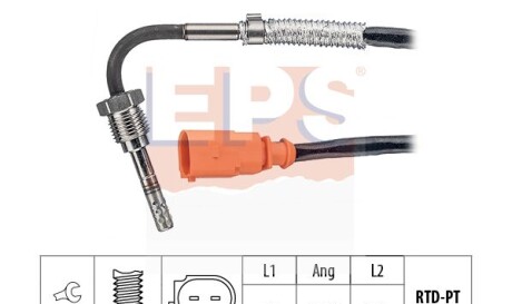 Датчик температури випускних газів VAG 2.0TDI Golf VI/Beetle 11-16 - (03L906088T) EPS 1.220.247