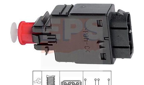 Выключатель стоп-сигнала - (prc7870, lr005794, 90563455) EPS 1 810 081