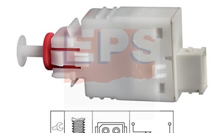 Выключатель стоп-сигнала - (1239431, 1239435, 1239443) EPS 1 810 110