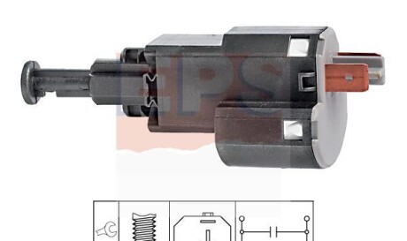 Выключатель стоп-сигнала - (09132299, 1240008, 9132299) EPS 1 810 155