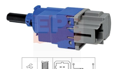 Датчик включення заднього ходу (2 контакта/синій) Dacia Dokker 12-/Duster 10-/Renault Captur/Sandero/Trafic III - EPS 1.810.291