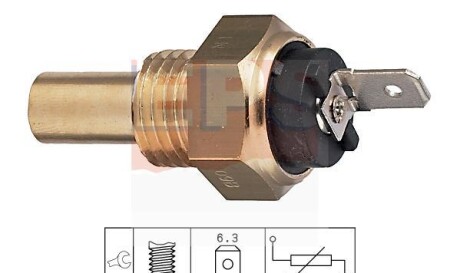 Датчик температуры охлаждающей жидкости - (111982410, 113982410, 115982410) EPS 1 830 015