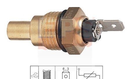 Датчик температуры охлаждающей жидкости - (9465011110, 8342001010, 8342020011) EPS 1 830 041
