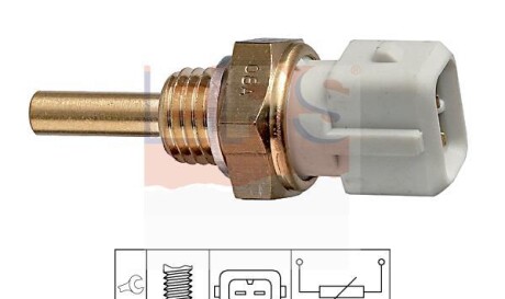 Датчик температуры охлаждающей жидкости - (4393601, 11023V0700, 1957002) EPS 1 830 127