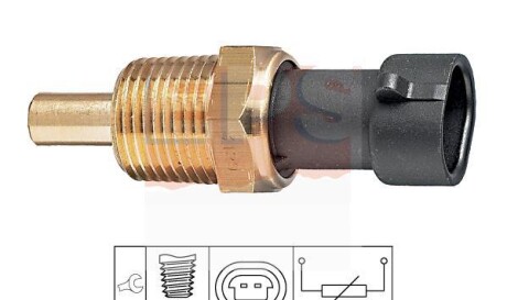 Датчик температуры охлаждающей жидкости - (8250369790, 15326386, 12146312) EPS 1 830 129