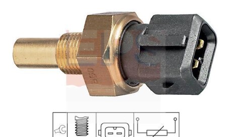 Датчик температуры охлаждающей жидкости - (1E0418760A, 1E0418760, 55509) EPS 1 830 165