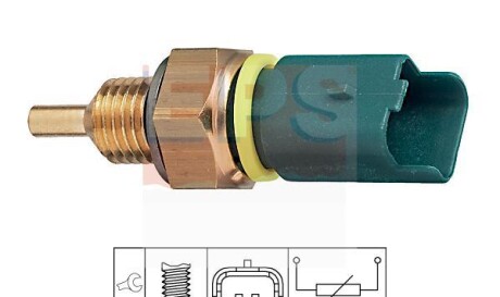 Датчик температуры охлаждающей жидкости - (9628454680, 9636777180, 8942202020) EPS 1 830 276