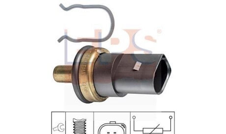 Датчик температуры охлаждающей жидкости - (7198663, 68001527AA, 4404723) EPS 1 830 278