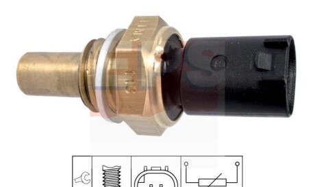 Датчик температуры охлаждающей жидкости - (5103534AB, K68057477AA, K05103534AB) EPS 1 830 350