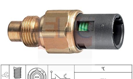 Датчик температуры охлаждающей жидкости - (7700771786, 7700778778, 7700786460) EPS 1 840 048