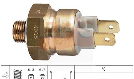 Датчик температуры охлаждающей жидкости - (035919369S, 053919369A, 054919369B) EPS 1 840 085