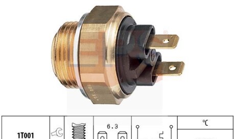 Термовыключатель вентилятора радиатора - EPS 1 850 019
