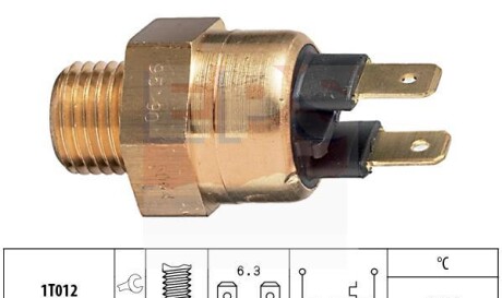 Термовыключатель вентилятора радиатора - (1364272, 1378504, 1341010) EPS 1 850 064