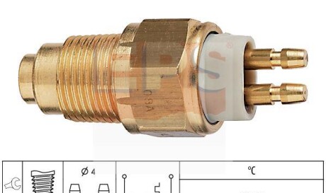 Термовыключатель вентилятора радиатора - (f82318840, E8GY9D473B, 0F82318840) EPS 1 850 125