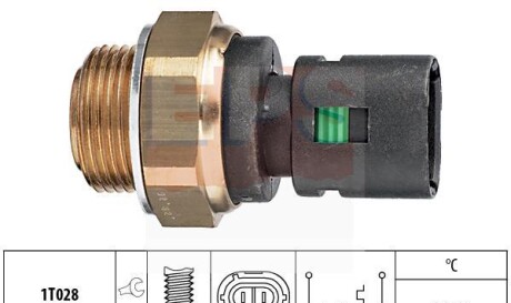 Термовыключатель вентилятора радиатора - EPS 1 850 128