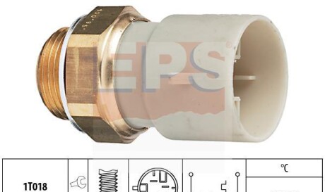 Термовыключатель вентилятора радиатора - EPS 1 850 147