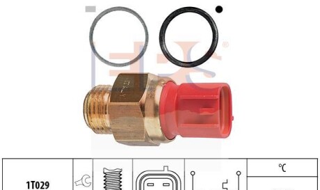 Термовыключатель вентилятора радиатора - EPS 1 850 149