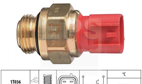 Термовыключатель вентилятора радиатора - EPS 1 850 186