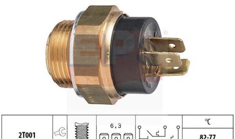 Термовыключатель вентилятора радиатора - EPS 1 850 604