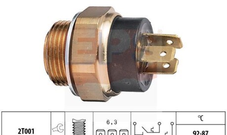 Термовыключатель вентилятора радиатора - EPS 1 850 612