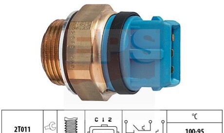 Термовыключатель вентилятора радиатора - EPS 1 850 672