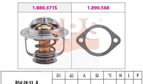 Termostat i30 CEED SPORTAGE - (2550023010, 2550023001) EPS 1880371