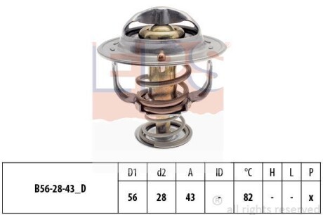 Termostat nissan toyota - EPS 1880399S