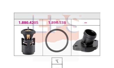 Termostat vw seat skoda kpl. - EPS 1880559K