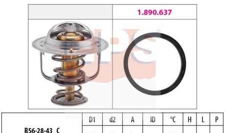 Termostat renault - (21200DB000, 2120000QAB, 04415162) EPS 1880650