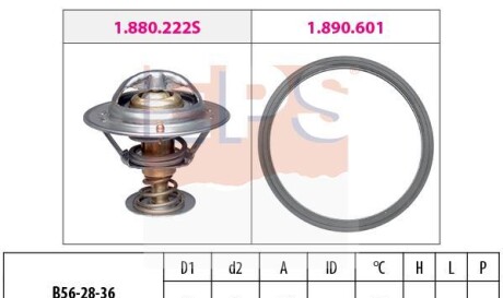 Termostat toyota - (1305A802, 9091603120, 11537791072) EPS 1880728