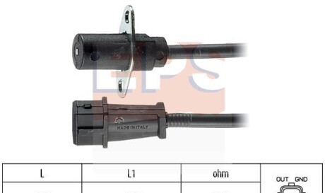 Датчик положения коленвала - (v86HF12A545AA, 7672023, 7547714) EPS 1 953 005