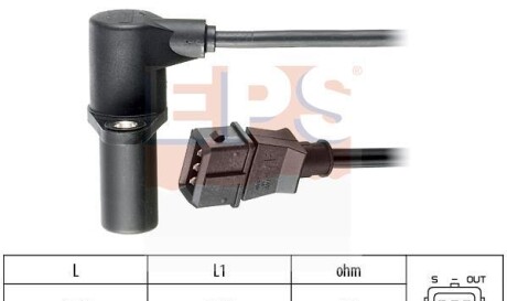 Датчик положения коленвала - (1238364, 90232732, YS6G12A366AA) EPS 1 953 040