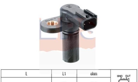 Датчик положения коленвала - (1F1E6B288AA, 1F1E6B288AB, 1F1E62B288AA) EPS 1 953 166