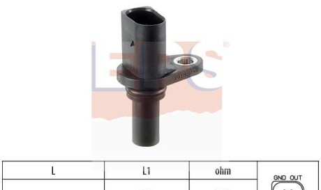 Датчик положения коленвала - (1920T6, 1920W9, 1920C3) EPS 1 953 221